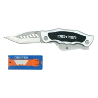 Нож складной Dexter 2в1 трапециевидный и перочинный 19 мм