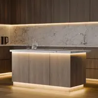 Светодиодная лента для контурной подсветки SMD 3528 60 диод/5 Вт/м 24 В 8 мм IP20 5 м теплый белый свет