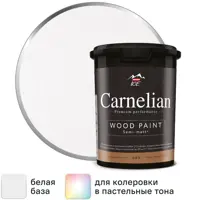 Краска для древесины Parade Carnelian моющаяся матовая цвет белый база А 0.9 л