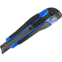 Нож строительный Vertextools 0044-01 двухкомпонентный корпус сегментное лезвие 18 мм