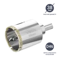 Коронка алмазная по керамограниту и керамике Vira 38 мм
