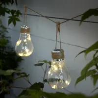 Светильник Inspire Talara на солнечных батареях 14 см цвет прозрачный теплый белый свет 2 шт