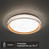 Светильник настенно-потолочный светодиодный Lumion Shiny 3054/DL 48 Вт регулируемый белый свет цвет золотой