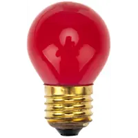 Лампа накаливания Neon-Night E27 230 В 10 Вт шар 70 лм красный цвет света