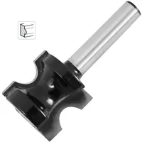 Фреза по дереву кромочная полустержневая 1410400 25.4x22 мм хвостовик 8 мм