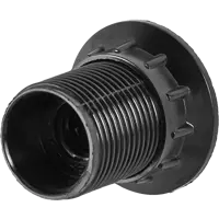 Патрон IEK Пкб14-04-К11 карболитовый для лампы Е14 с кольцом цвет черный