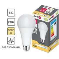 Лампочка светодиодная Lexman груша E27 3000 лм теплый белый свет 24 Вт