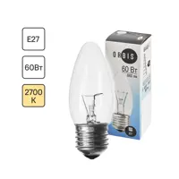 Лампа накаливания Orbis E27 230 В 60 Вт свеча 660 лм