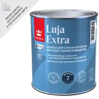 Краска для стен и потолков экстра-стойкая Tikkurila Luja Extra моющаяся матовая цвет белый база А 0.9 л