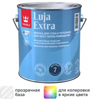 Краска для стен и потолков экстра-стойкая Tikkurila Luja Extra моющаяся матовая прозрачная база С 2.7 л