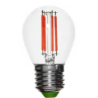 Лампа светодиодная Navigator E27 240 В 5 Вт шар 240 лм цвет красный