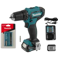 Дрель-шуруповерт аккумуляторная Makita DF333DAX13, 12 В Li-Ion 2x2 Ач
