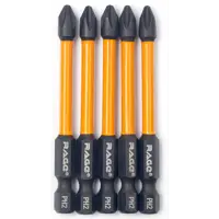 Бита крестовая ударная магнитная Rage by Vira 554127 PH2x70 мм, 5 шт.