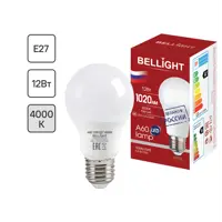 Лампа светодиодная Bellight E27 220-240 В 12 Вт груша матовая 1020 лм нейтральный белый свет
