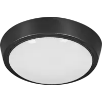 Светильник настенно-потолочный светодиодный Wolta DBO01-15-4K-BK 15 Вт IP40 накладной