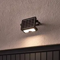 Прожектор светодиодный Inspire Zuzo на солнечных батареях 5 Вт 4000К IP44 с датчиком движения и освещенности, цвет черны