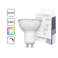 Набор умных ламп светодиодных Yeelight GU10 200-240В 5Вт спот прозрачная 350лм регулируемый цвет света RGBW для диммера