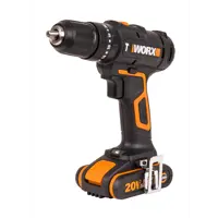 Дрель-шуруповерт аккумуляторная ударная Worx WT375, 20 В Li-ion 2x2 Ач