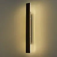 Светильник настенный светодиодный уличный «Tejat» IP54 цвет черный