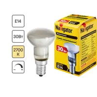 Лампа накаливания Navigator E14 230 В 30 Вт гриб 140 лм