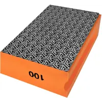 Губка шлифовальная алмазная односторонняя Vertextools P100 90x55x30 мм