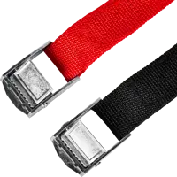 Ремень с зажимом 2.5 м 2 шт. цвет черный, красный