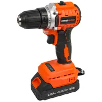 Дрель-шуруповерт аккумуляторная бесщеточная Спец Промо БДА-20-ПБ, 20 В Li-ion 2x2 Ач