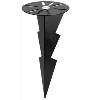 Крепеж грунтовой для уличного фонаря Эра ДГ-03 сталь 14.5 см цвет черный