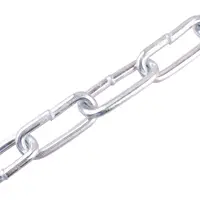 Цепь 8 мм длинное звено 2.5 м сталь оцинкованная