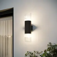 Светильник уличный настенный Kreaforta Taal 2 лампы IP54 цвет черный