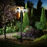 Светильник уличный напольный Kreaforta Whillans 2 лампы 200 см цвет черный