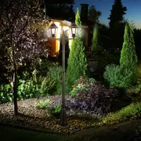 Светильник уличный напольный Kreaforta Whillans 2 лампы 200 см цвет бронзовый