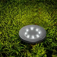 Светильник встраиваемый светодиодный Kreaforta Coleen на солнечной батарее IP44 датчик движения освещенности цвет хром 4