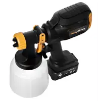 Краскопульт аккумуляторный Tecmaster T1250, 20 В Li-ion 4 Ач, 1 л/мин