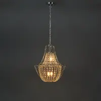 Светильник подвесной Crystal Pava FR1016PL-04S 4 лампы 16 м² цвет хром