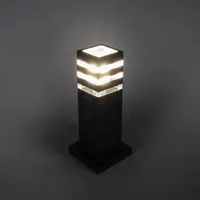 Фонарный столб уличный Smartbuy Square 30 см цвет черный