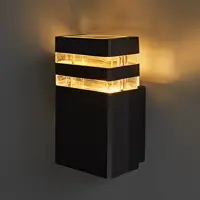 Светильник настенный уличный Smartbuy 18 см цвет черный