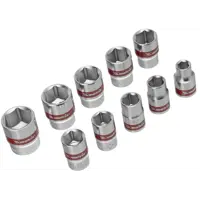 Набор торцевых головок Matrix 13558 3/8 дюйма, 10 шт.