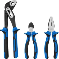 Набор шарнирно-губцевого инструмента Vertextools 4204-160, 3 предмета