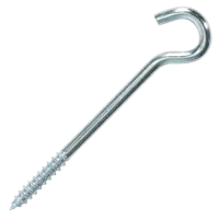 Шуруп-крюк 6x80 мм сталь оцинкованная 4 шт.