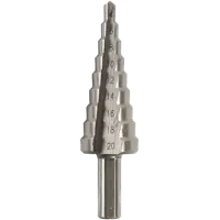Сверло ступенчатое по металлу HSS 4-20 мм