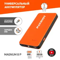 Пусковое устройство Patriot 650201708 220 В Li-Ion 8000 Ач