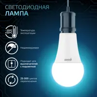 Набор ламп светодиодных Gauss E27 16 Вт A60 груша 1520 Лм 4100 K нейтральный белый свет, 10 штук