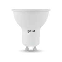 Набор ламп светодиодных Gauss GU10 5 Вт спот MR16 530 Лм 6500K холодный белый свет, 10 штук