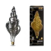 Лампа светодиодная GAUSS E27 175-265 В 6 Вт декоративная фигура прозрачная 200 Лм теплый белый свет