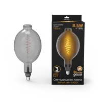 Лампа светодиодная GAUSS Filament 152802005 E27 175-265 Вт 8.50 Вт декоративная фигура прозрачная теплый белый свет