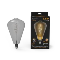 Лампа светодиодная GAUSS Filament 157802005 E27 175-265 Вт 8.50 Вт декоративная фигура прозрачная теплый белый свет