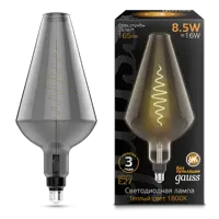 Лампа светодиодная GAUSS Filament 180802005 E27 175-265 Вт 8.50 Вт декоративная фигура прозрачная теплый белый свет