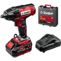 Гайковерт аккумуляторный ударный Зубр ГУЛ-255-41, 18 В Li-Ion 1x4 Ач, 250 Нм