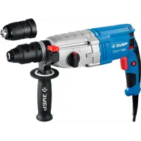 Перфоратор сетевой SDS Plus Зубр ЗП-28-800 КМ ЗП-28-800 КМ, 800 Вт, 3.2 Дж